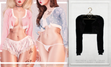 [Aleutia] Birdie Fuzzy Jacket -  Black