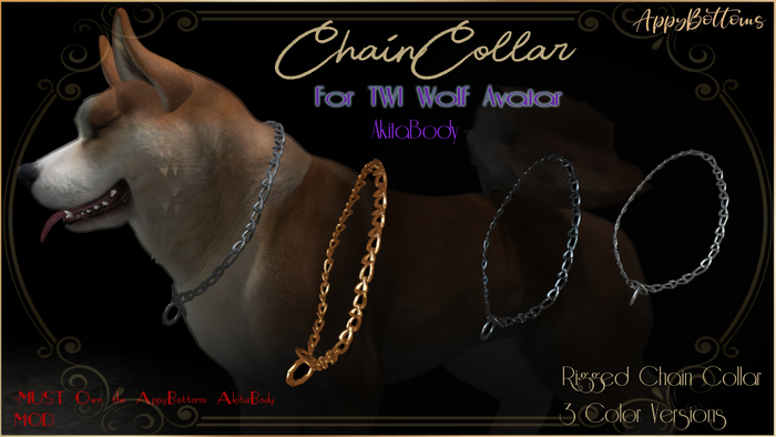 :AppyBottoms: ChainCollar -AkitaBody