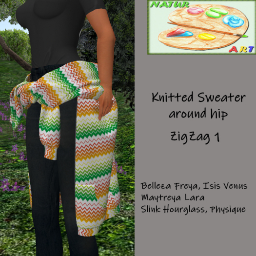 Knitted Sweater ZigZag 01