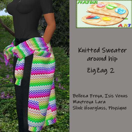 Gestrickter Pullover ZigZag 02