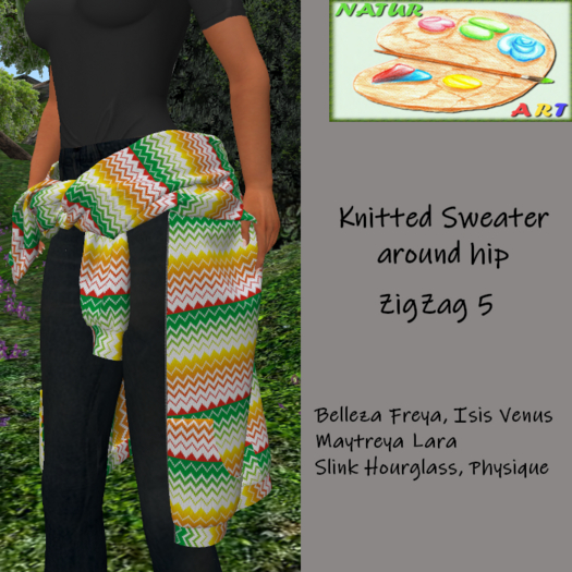 Knitted Sweater ZigZag 05