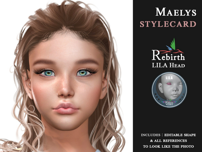 Maelys Shape + Style card - REBIRTH Lila head