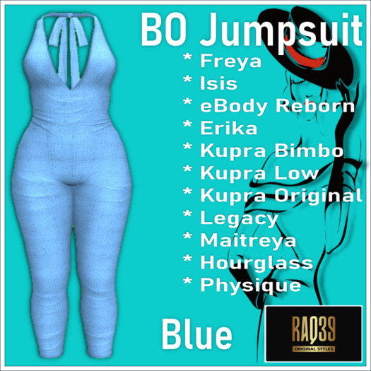 [R39] BO Jumpsuit-Blue