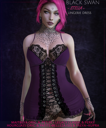 Stella - lingerie dress - light purple