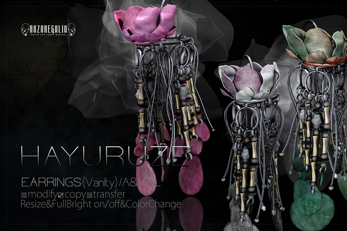 ROZOREGALIA_HAYURUZE*EARRINGS(Vanity)/A