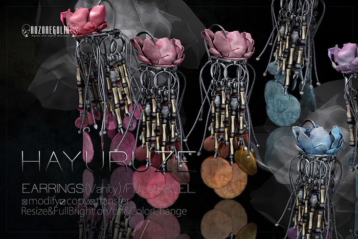 ROZOREGALIA_HAYURUZE*EARRINGS(Vanity)/Fatpack