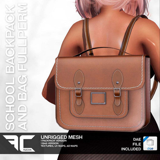 FLECHA School Backpack & Bag Fullperm