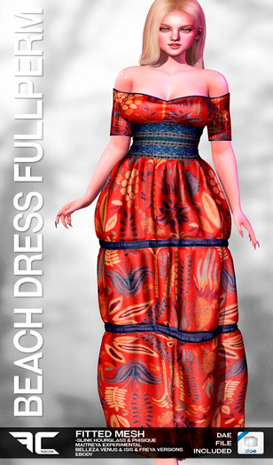 FLECHA Beach Fitted Dress Fullperm