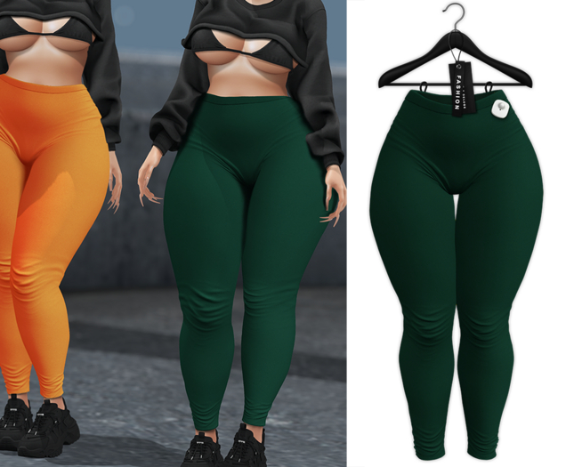 LUEUR X DELUGE - Essential Leggings - FOREST GREEN
