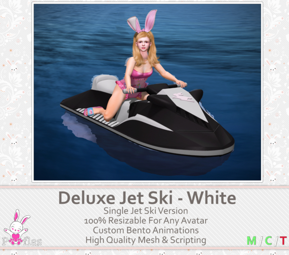 {Poofles} Deluxe Jet Ski - White