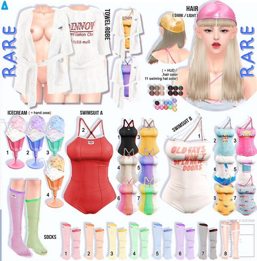 `M.BIRDIE / wimi look.Swimsuit B5 Maitreya