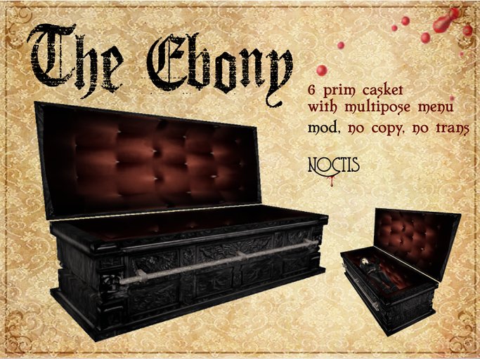 The Ebony animated Casket (Updated) coffin