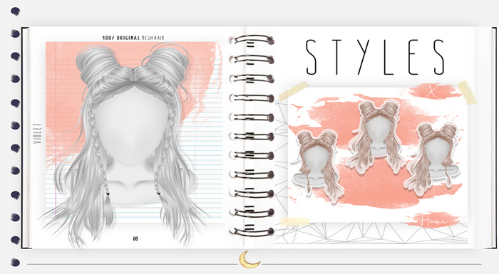 Moon. Hair // - FatPack - Violet