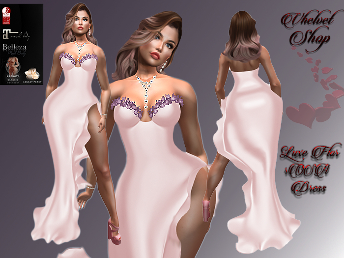 Luxe Flor Rosa Dress