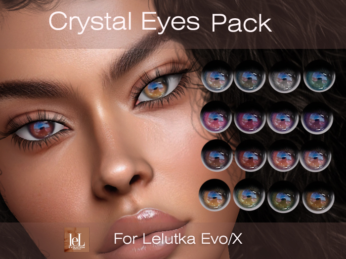 Second Life Marketplace Crystal Eyes Applier for Lelutka Evo/X