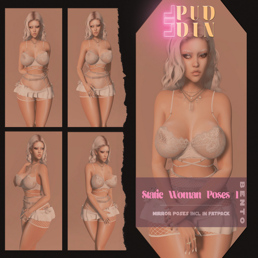 LILPUDDIN - Static Woman Poses 1 Package