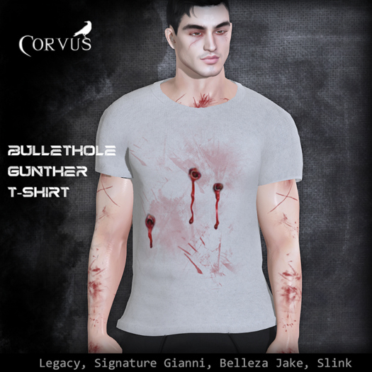 Corvus : Bulletholes Gunther T-Shirt