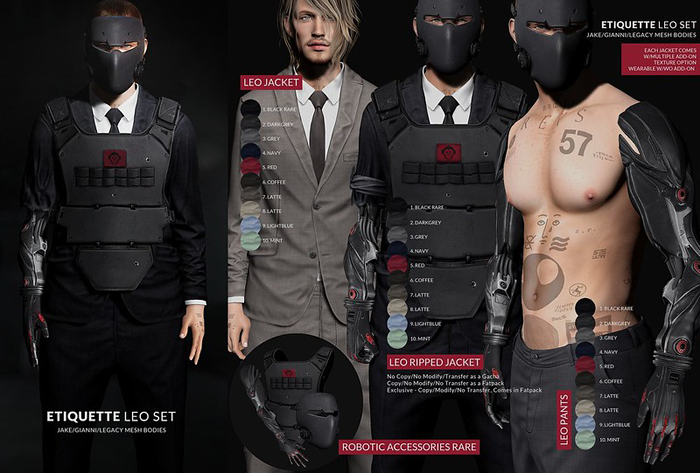 .etiquette. Leo - COMPLETE Set- Jake