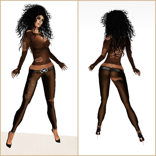 ! PROMO ! REBEL,VAMPIRE,PANTS,SHIRT,GLOVES COLOR BRONZE !!!