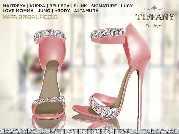 ::TD:: Maya Bridal Heels ~ Pink + Lara X