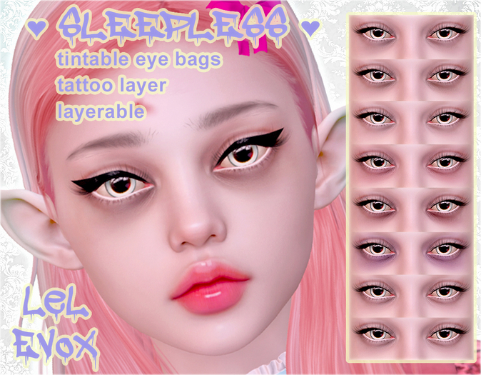 Sleepless 'Eyebag' Makeup (Evox)(BOM)