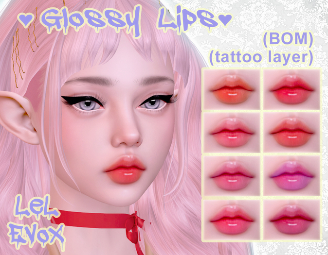 DEMO Glossy Lip collection (Evox)(BOM)