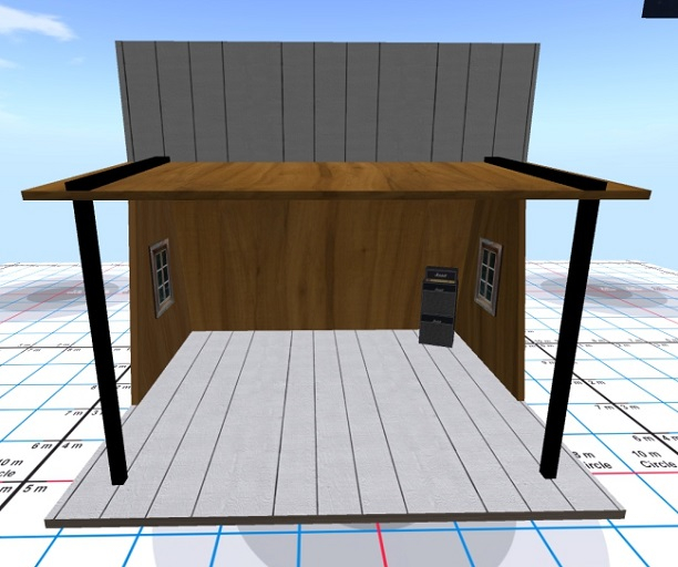 Grey Wooden Shack Stage