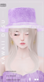 Cursd Beauty.  Kawaii Fuzzy Hat FP