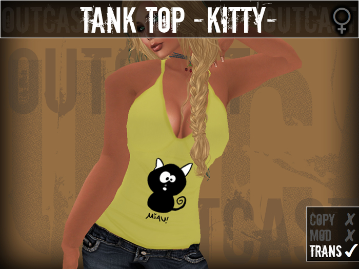 **OC** TankTop Kitty -Yellow-