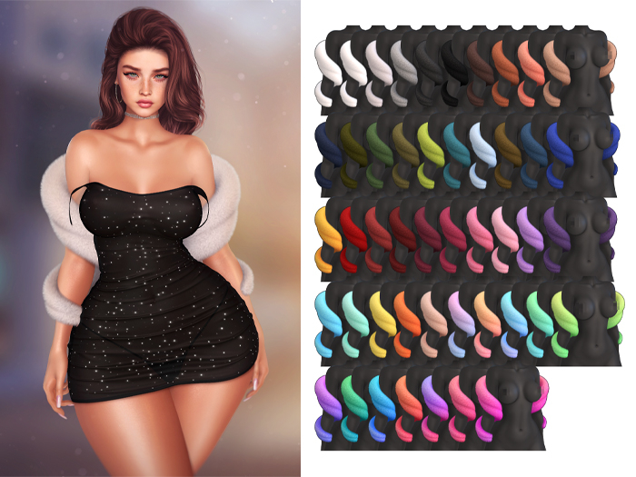 Mossu - Kira Faux Fur Stole - Fatpack