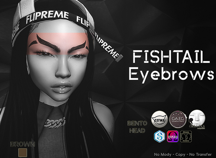 [Hipster Style] FISHTAIL Brows BROWN