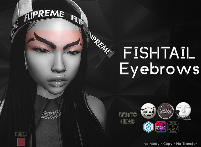 [Hipster Style] FISHTAIL Brows RED