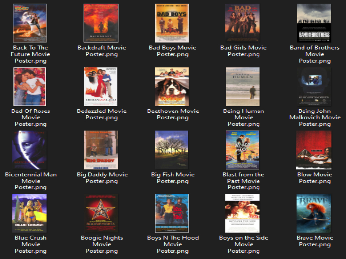 Movie Posters Set #2 "BOXED"