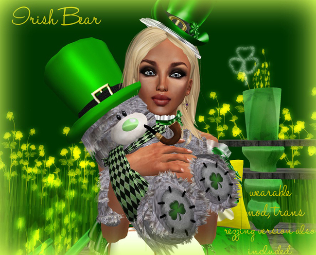 St. Patrick's Day Irish Fuzzy Teddy Bear