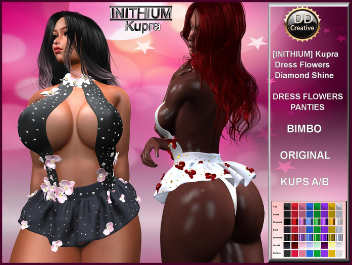 ☾ⅅⅅ☽ [INITHIUM] Kupra Dress Flowers Diamond