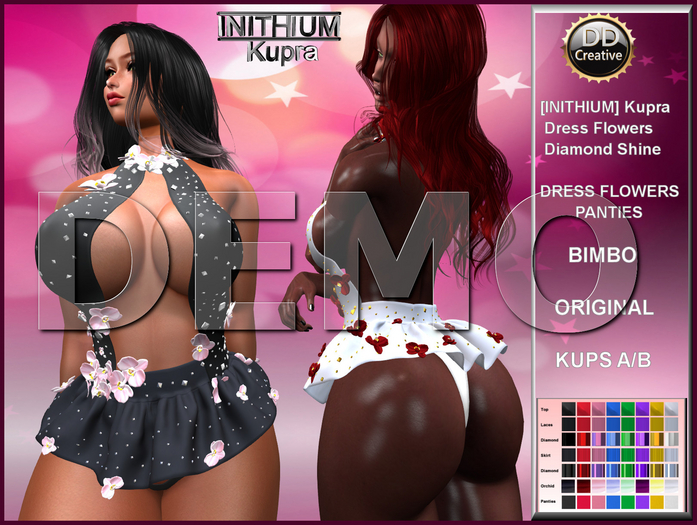 ☾ⅅⅅ☽ [INITHIUM] Kupra Dress Flowers Diamond DEMO