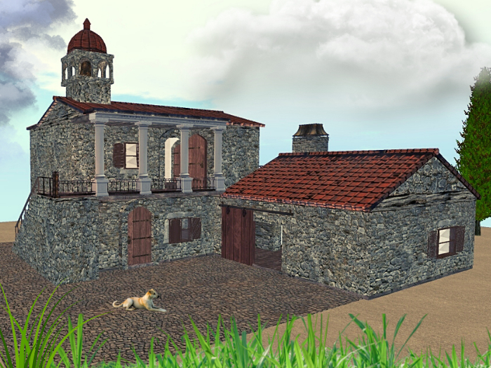 ITALIAN FIELDSTONE FARMHOUSE