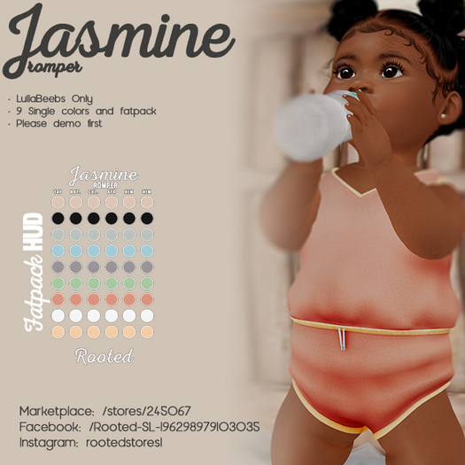 Rooted - Jasmine Romper  - Fatpack
