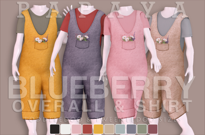 :Papaya: BLUEBERRY Overall - SPECIAL