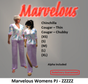 Marvelous Womens PJ - zzzzzz