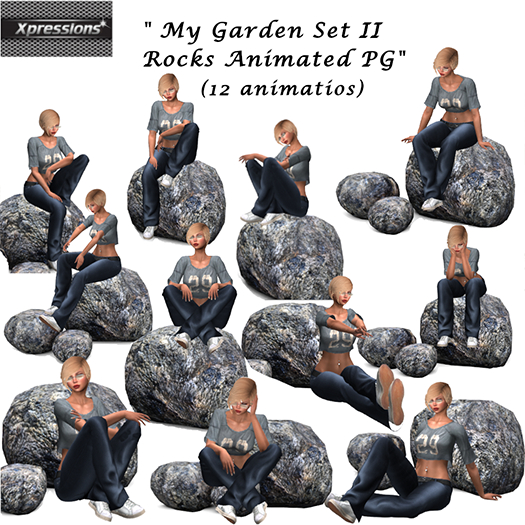 [Xprs] - My Garden Set II - Rocks Animated PG