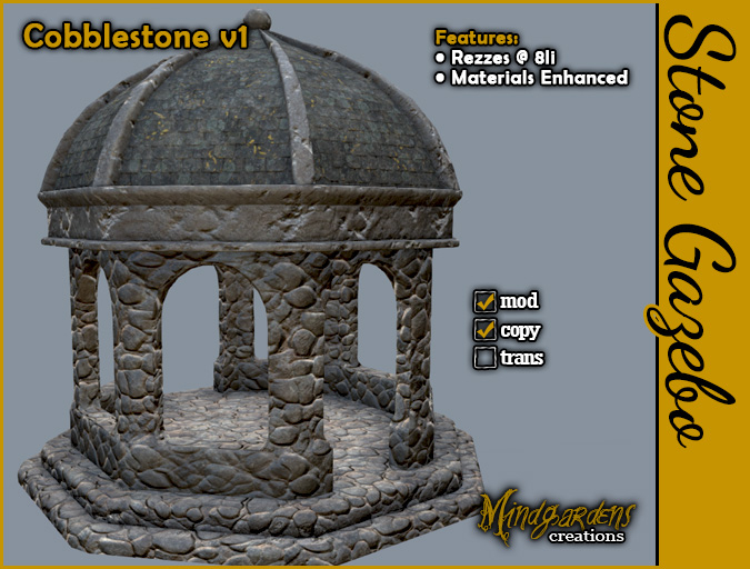 MG - Stone Gazebo - Cobblestone v1