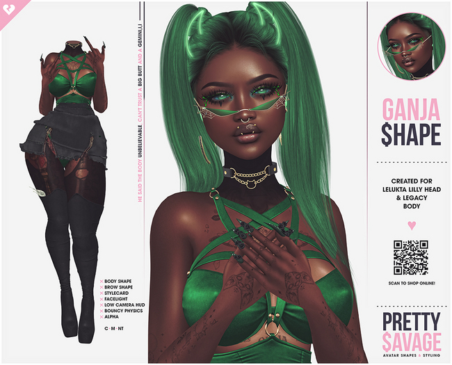 Pretty$avage - Ganja Shape