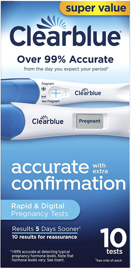 Mom-Preg ClearBlue pregnancy tester