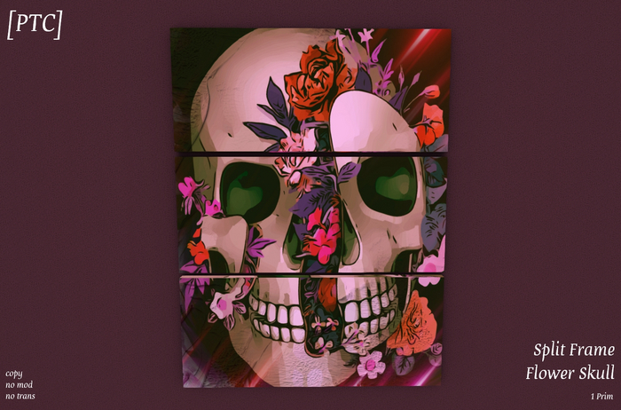 [PTC] Split Frame - Flower Skull (add or rezz)