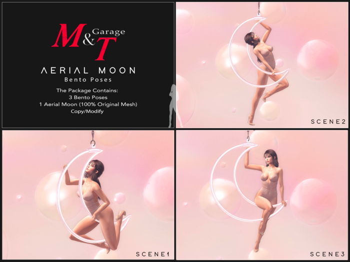 M&T Aerial Moon Bento Poses