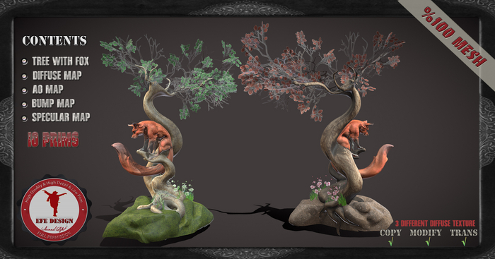 (Efe Design) Tree With Fox Fatpack Fullperm 