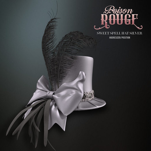 POISON ROUGE Sweet Spell Hat - Silver