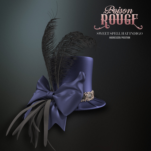 POISON ROUGE Sweet Spell Hat - Indigo