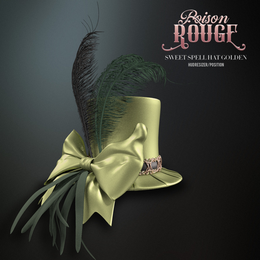POISON ROUGE Sweet Spell Hat - Golden